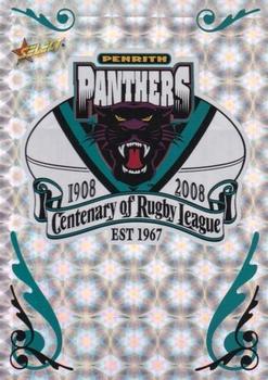 2008 NRL Centenary - Holofoil Club Logos #CL11 Penrith Panthers Front